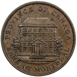 LOWER CANADA: AE penny, 1837. EF
