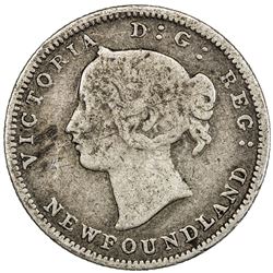 NEWFOUNDLAND: Victoria, 1837-1901, AR 5 cents, 1873. VG