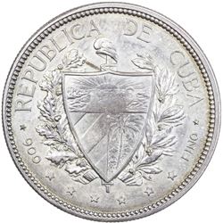 CUBA: AR souvenir peso, 1897. AU