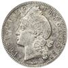 Image 2 : DOMINICAN REPUBLIC: AR 5 francos, 1891-A. AU