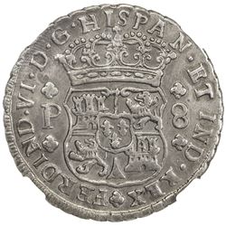 GUATEMALA: Fernando VI, 1746-1759, AR 8 reales, 1760-G. NGC AU