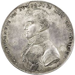 MEXICO: Fernando VII, 1808-1821, AR medal (60.12g), 1809. AU