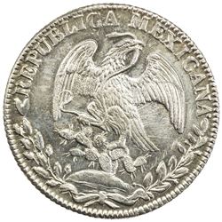MEXICO: AR 8 reales, 1838-Go. UNC