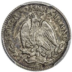MEXICO: Maximilian, 1864-1867, AR 10 centavos, 1864-M. PCGS MS63