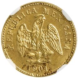 MEXICO: AV peso, 1901-Cn. NGC MS63