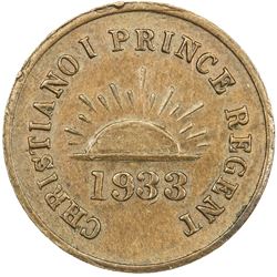 ATLANTIS: Christiano I, prince regent, fl. 1933, AE 5 skaloj (2.75g), 1933