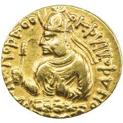 KUSHAN: Huvishka, ca. 155-187, AV dinar (7.87g). VF
