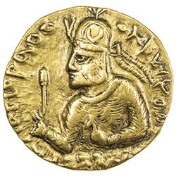 KUSHAN: Huvishka, ca. 155-187, AV dinar (7.92g). VF-EF