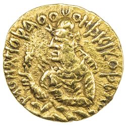 KUSHAN: Huvishka, ca. 155-187, AV quarter dinar (1.98g). VF
