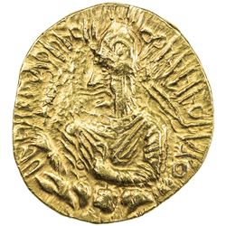 KUSHAN: Huvishka, ca. 155-187, AV dinar (7.90g). VF-EF