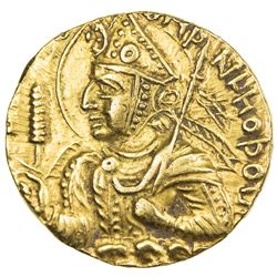 KUSHAN: Huvishka, ca. 155-187, AV dinar (7.89g). EF