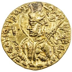 KUSHAN: Huvishka, ca. 155-187, AV dinar (7.97g). VF