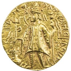 KUSHAN: Kanishka II, ca. 226-240, AV dinar (7.91g). EF