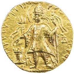 KUSHAN: Kanishka II, ca. 226-240, AV dinar (7.92g). VF-EF