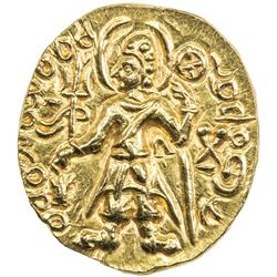 KUSHAN: Magra, 4th century, AV dinar (7.76g). EF