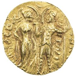 GUPTA: Chandragupta I, 319-343, AV dinar (7.40g). EF