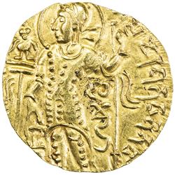 GUPTA: Samudragupta, 344-378, AV dinar (7.57g). AU