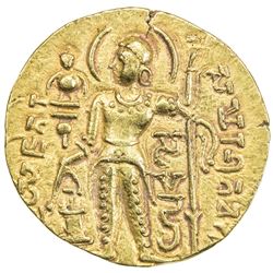 GUPTA: Samudragupta, 344-378, AV dinar (7.47g). EF