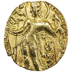 GUPTA: Chandragupta II, 383-412, AV dinar (8.18g). EF