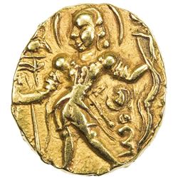 GUPTA: Chandragupta II, 383-412, AV dinar (7.84g). VF-EF