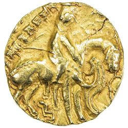 GUPTA: Prakasaditya, 496-510, AV dinar (9.39g). EF