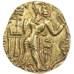GUPTA: Narasimha, ca. 485-530, AV dinar (9.54g). EF