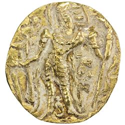 GUPTA: Narasimha, ca. 485-530, AV dinar (9.58g). VF-EF