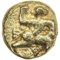 KALACHURIS OF KALYANI: Somesvara IV, 2nd reign, ca. 1184-1189, AV pagoda (3.39g). VF