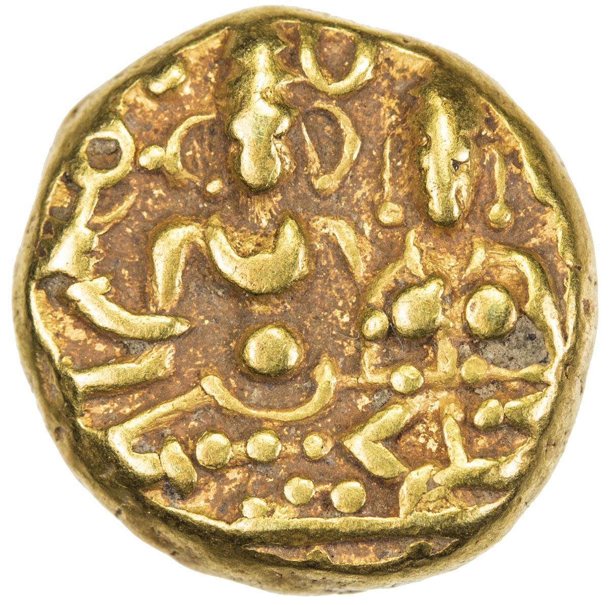 VIJAYANAGAR: Deva Raya I and II, 1406-1446, AV pagoda (3.39g). VF