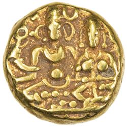 VIJAYANAGAR: Deva Raya I and II, 1406-1446, AV pagoda (3.39g). VF