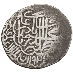 MUGHAL: Babur, 1526-1530, AR shahrukhi (4.67g) (Ka)bul, AH935. VF