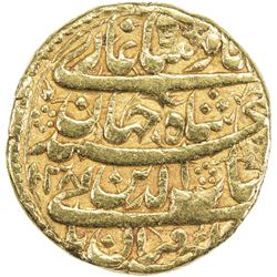 MUGHAL: Shah Jahan I, 1628-1658, AV mohur (10.88g), Burhanpur, AH1038 year 2. VF