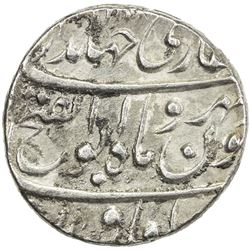 MUGHAL: Jahandar, 1712-1713, AR rupee (11.34g), Burhanpur, AH1124 year one (ahad). EF