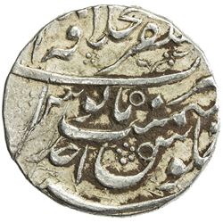MUGHAL: Jahandar, 1712-1713, AR rupee (11.47g), Ajmir, AH1124 year one (ahad). VF-EF