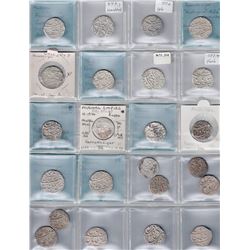 MUGHAL: Farrukhsiyar, 1713-1719, LOT of 23 rupees, ex Ajit Singh Collection