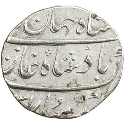 MUGHAL: Shah Jahan II, 1719, AR rupee (11.31g), Surat, AH1131 year one (ahad). EF