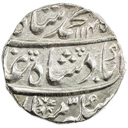 MUGHAL: Muhammad Shah, 1719-1748, AR rupee (11.33g), Peshawar, AH1145 year 14. EF-AU