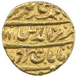 MUGHAL: Alamgir II, 1754-1759, AV mohur (10.85g), Shahjahanabad, AH1171 year 5. VF