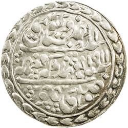 JAIPUR: Madho Singh II, 1880-1922, AR nazarana rupee (11.01g), Sawai Jaipur, 1911 year 32. AU