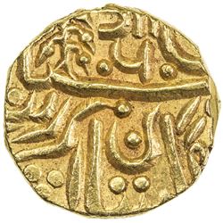 JODHPUR: Umaid Singh, 1918-1947, AV mohur (11.01g), Jodhpur, VS(20)04. EF-AU