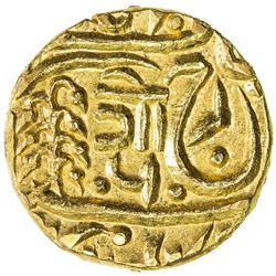 JODHPUR: Umaid Singh, 1918-1947, AV mohur (10.99g), Jodhpur, ND. EF