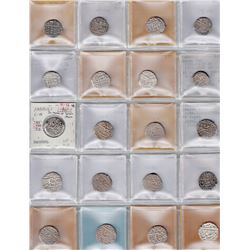 KARAULI: COLLECTION of 44 silver rupees