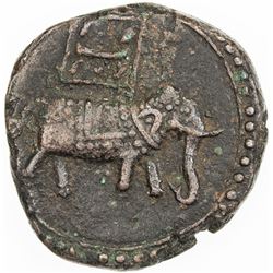 MYSORE: Tipu Sultan, 1782-1799, AE 2 paisa (22.01g), Patan, AM1225 year 2. VF