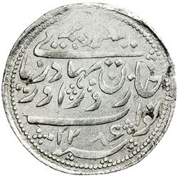 RADHANPUR: Zorawar Khan, 1825-1874, AR 100 falus (11.08g), Radhanpur, 1869//AH1286. EF