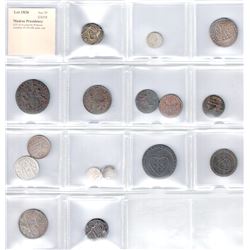 MADRAS PRESIDENCY: LOT of 16 coins