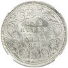 Image 2 : BRITISH INDIA: Victoria, Queen, 1837-1876, AR rupee, 1875(c). NGC MS62