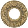 Image 1 : BRITISH INDIA: AE grain token (4.56g), 1874. AU