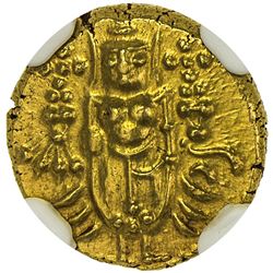 PONDICHERY: AV pagoda, ND (1715-1774). NGC MS65