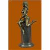 Image 4 : Provocative Pose Bronze Sculpture on Marble Base Statue