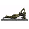 Image 7 : Beautiful Naked Nude Girl Bronze Sculpture on Mrable base Statue